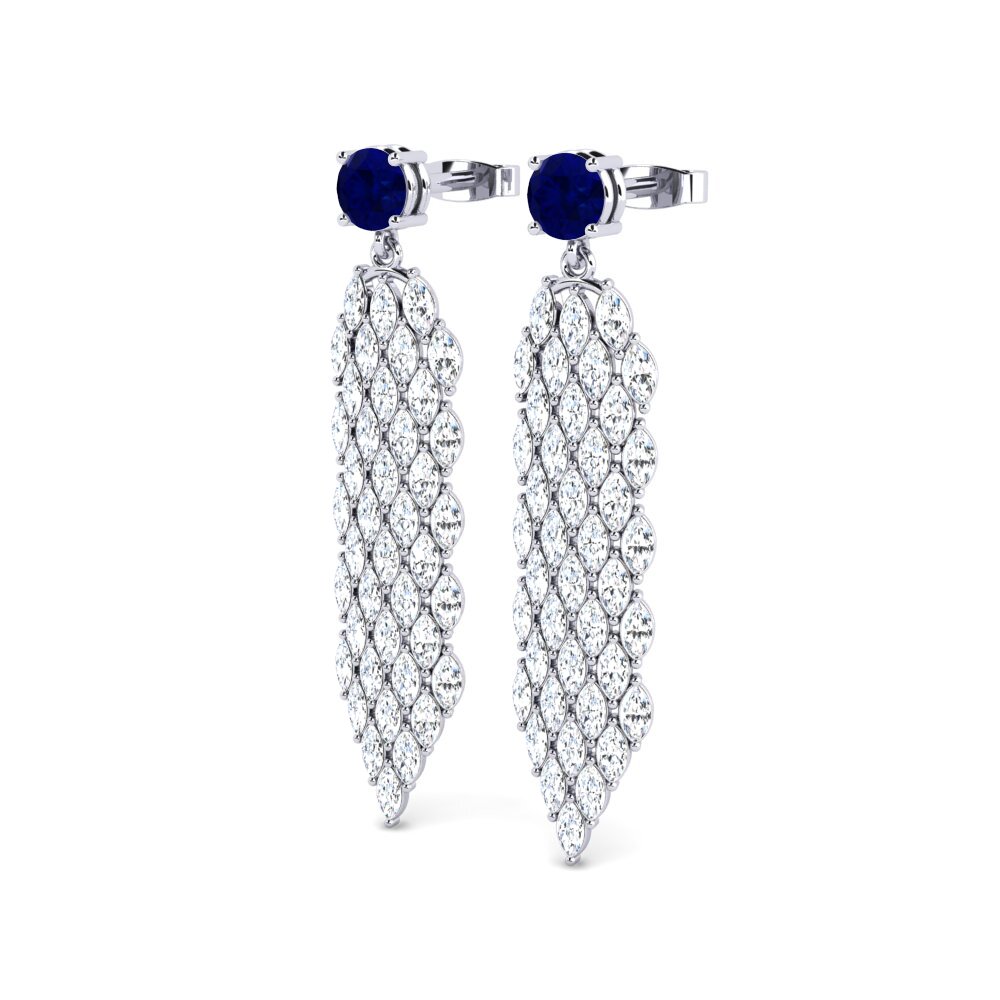 Saphir Boucle d'oreille femme Raemol