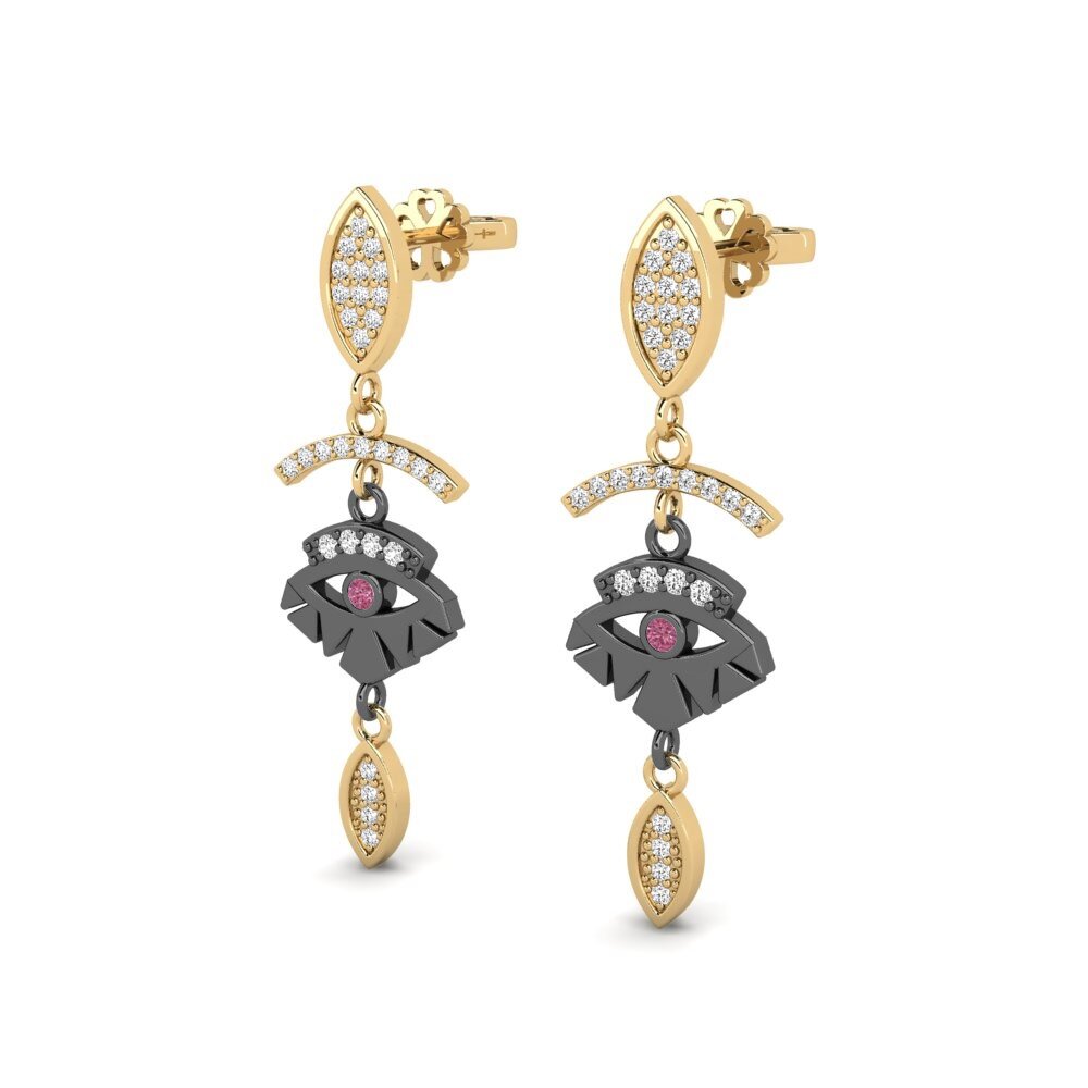 Grenat de Rhodolite Boucle d'oreille femme Rahayu