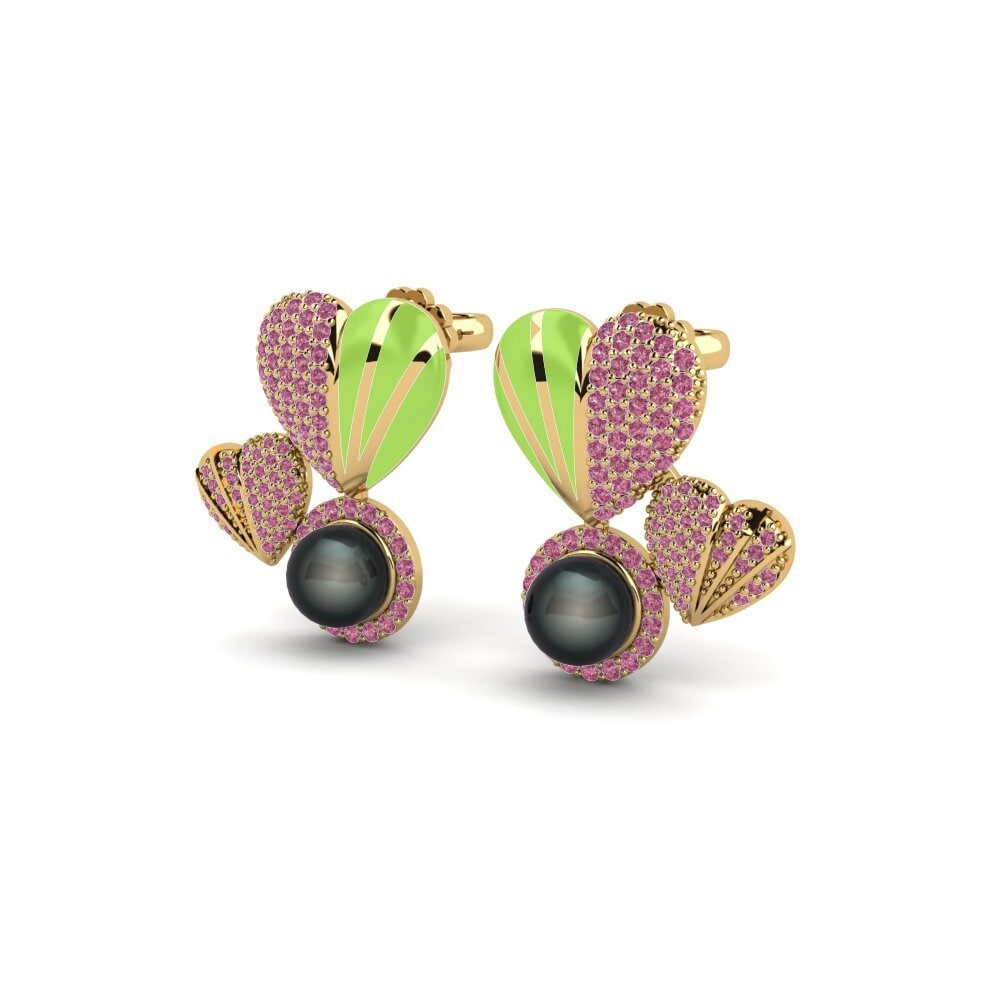 Đá Rhodolite Bông tai nữ Rakish