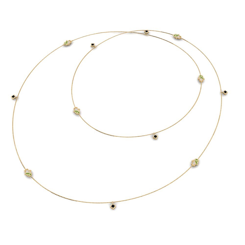 Ónix Negro Collar de Mujer Rakshak