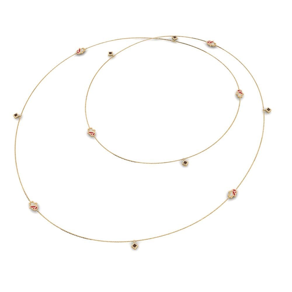 Cuarzo humo Collar de Mujer Rakshak