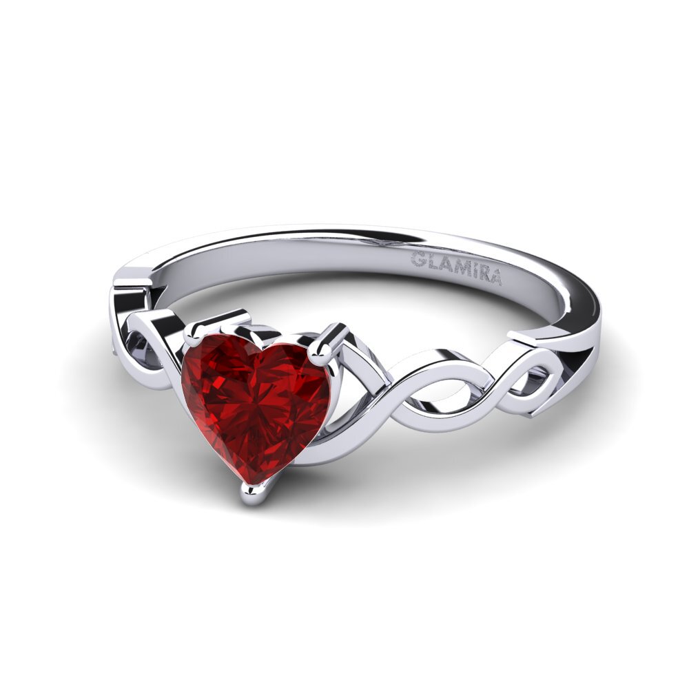 Rubin (im Labor gezüchtet) Verlobungsring Rashell
