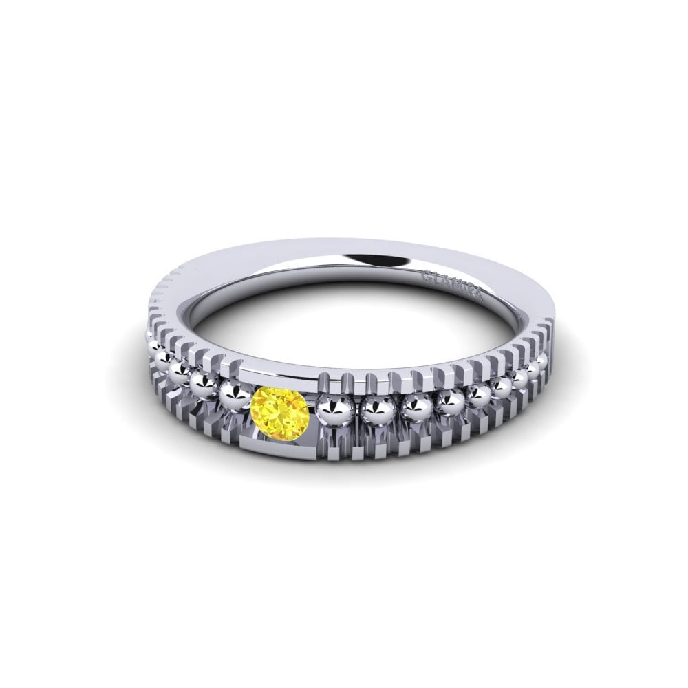 Yellow Sapphire Engagement Ring Rasia