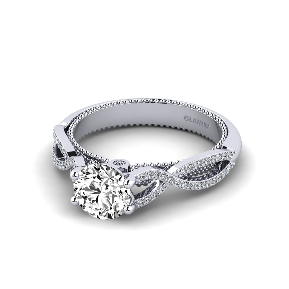 Moissanite Anel de Noivado Rassy