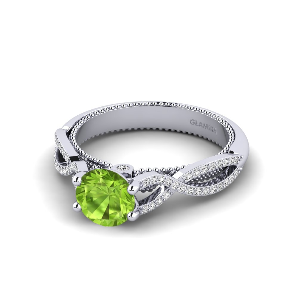 Peridoto Anillo de compromiso Rassy
