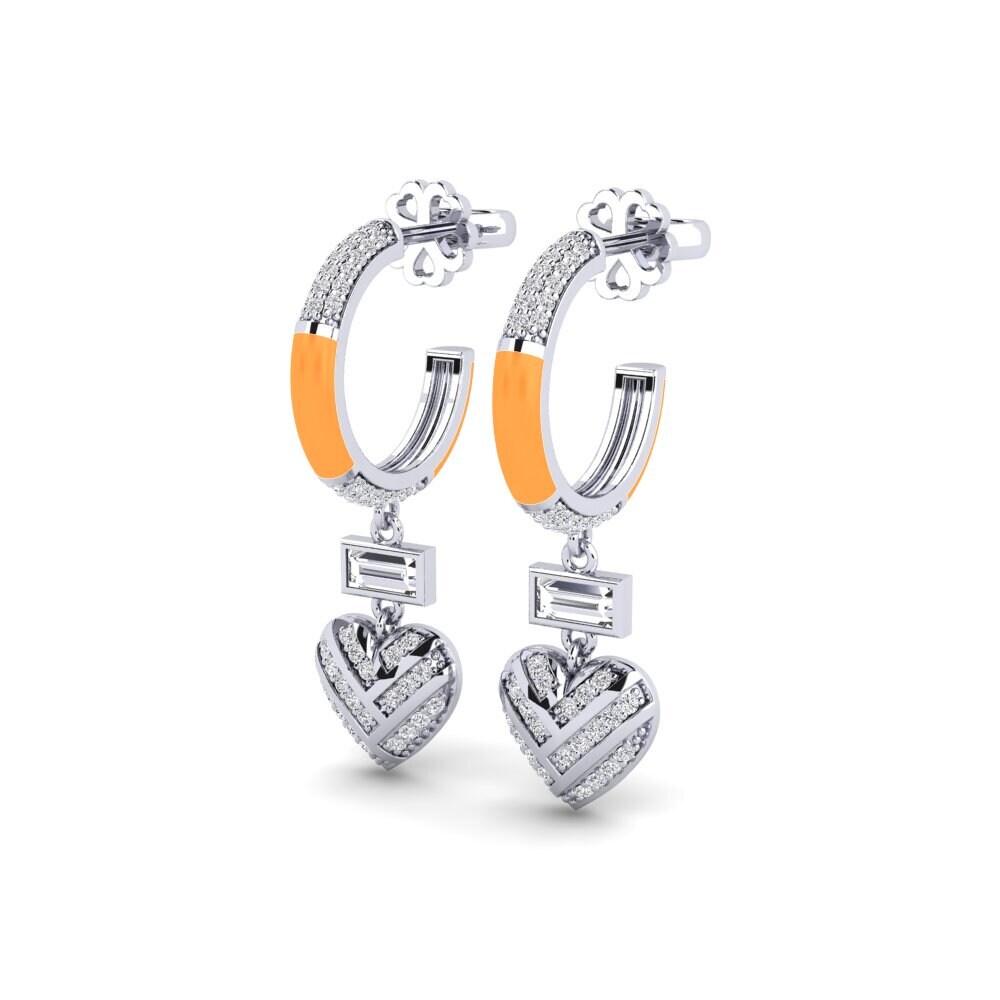 950 Platin Damen ohrring Ravishing