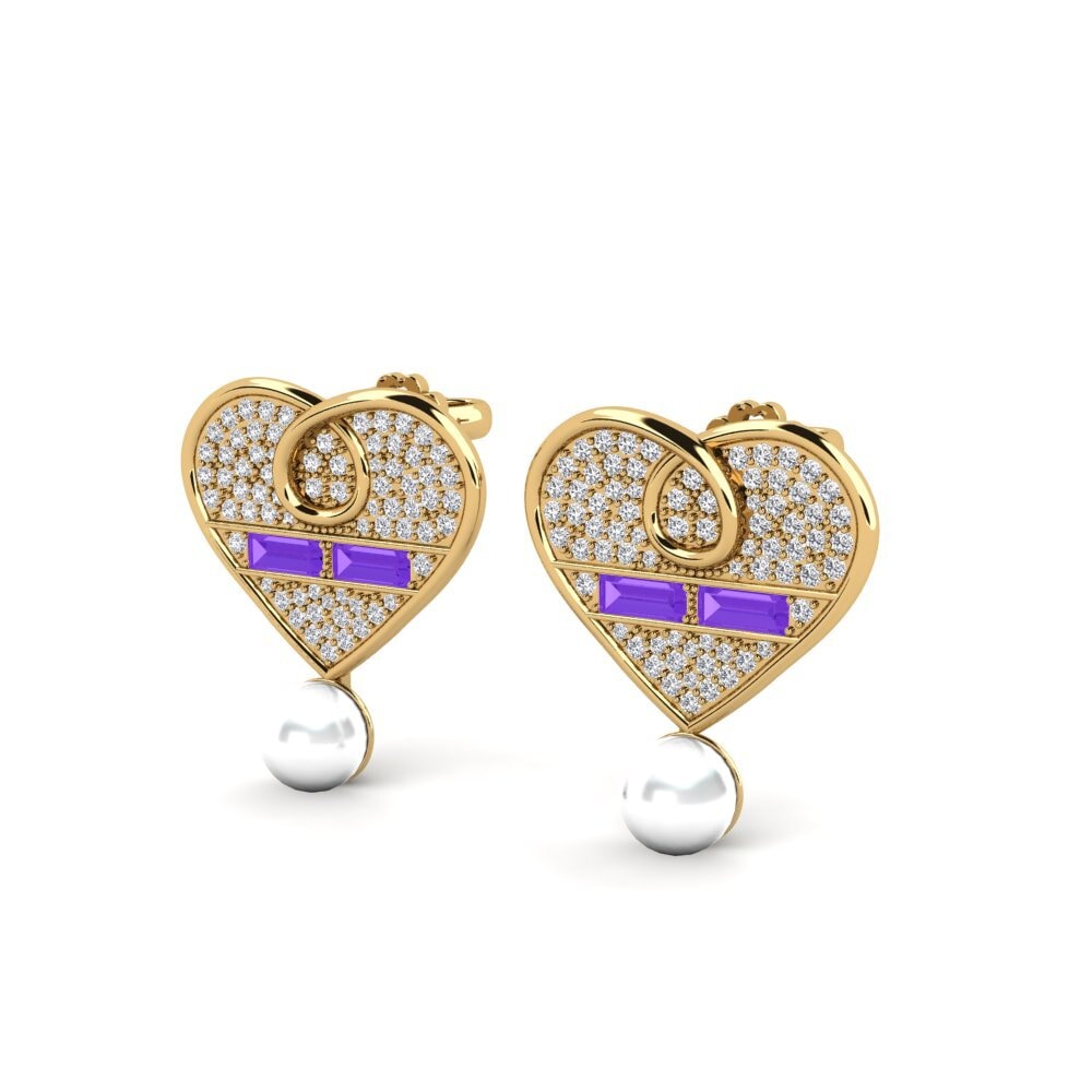 Amethyst Women's Earring Ravnoteza