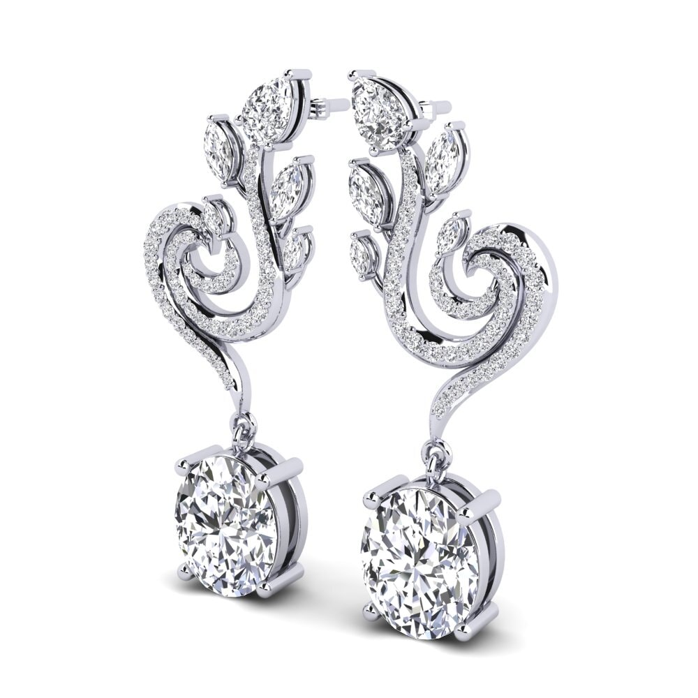 Paladio 950 Diamante Pendiente de mujer Raymond