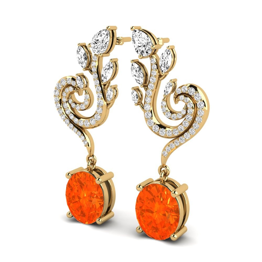 Fire-Opal Women's Earring Raymond