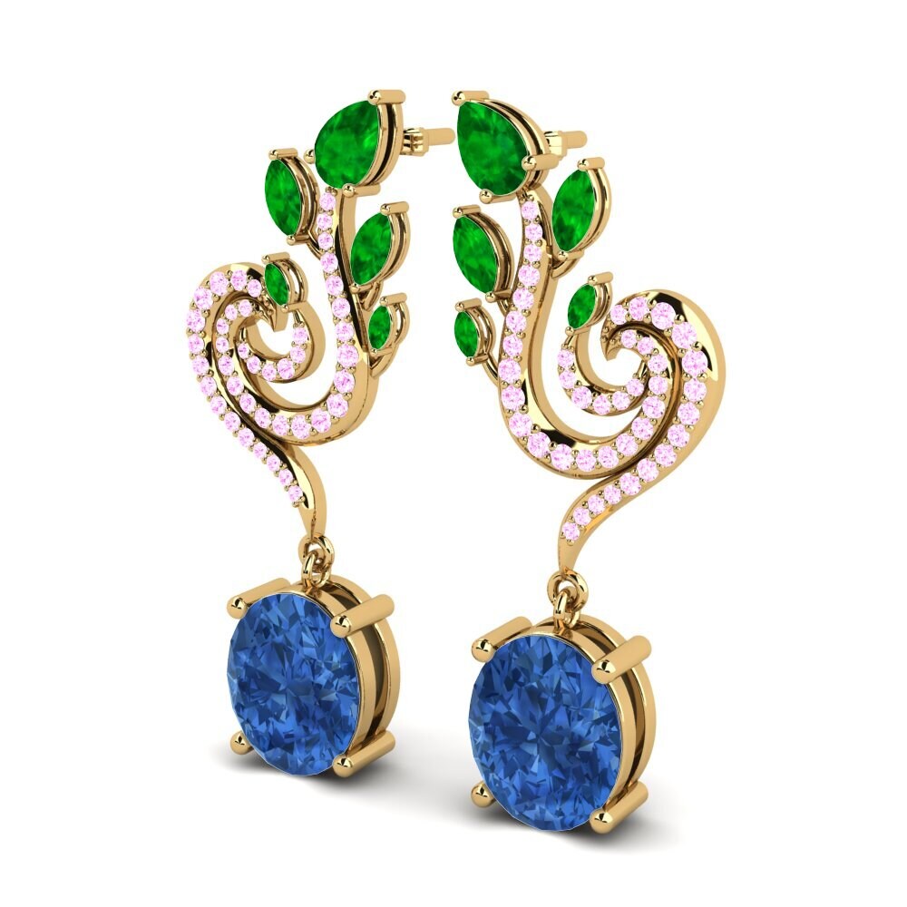 Dark Blue Zirconia Earring Raymond