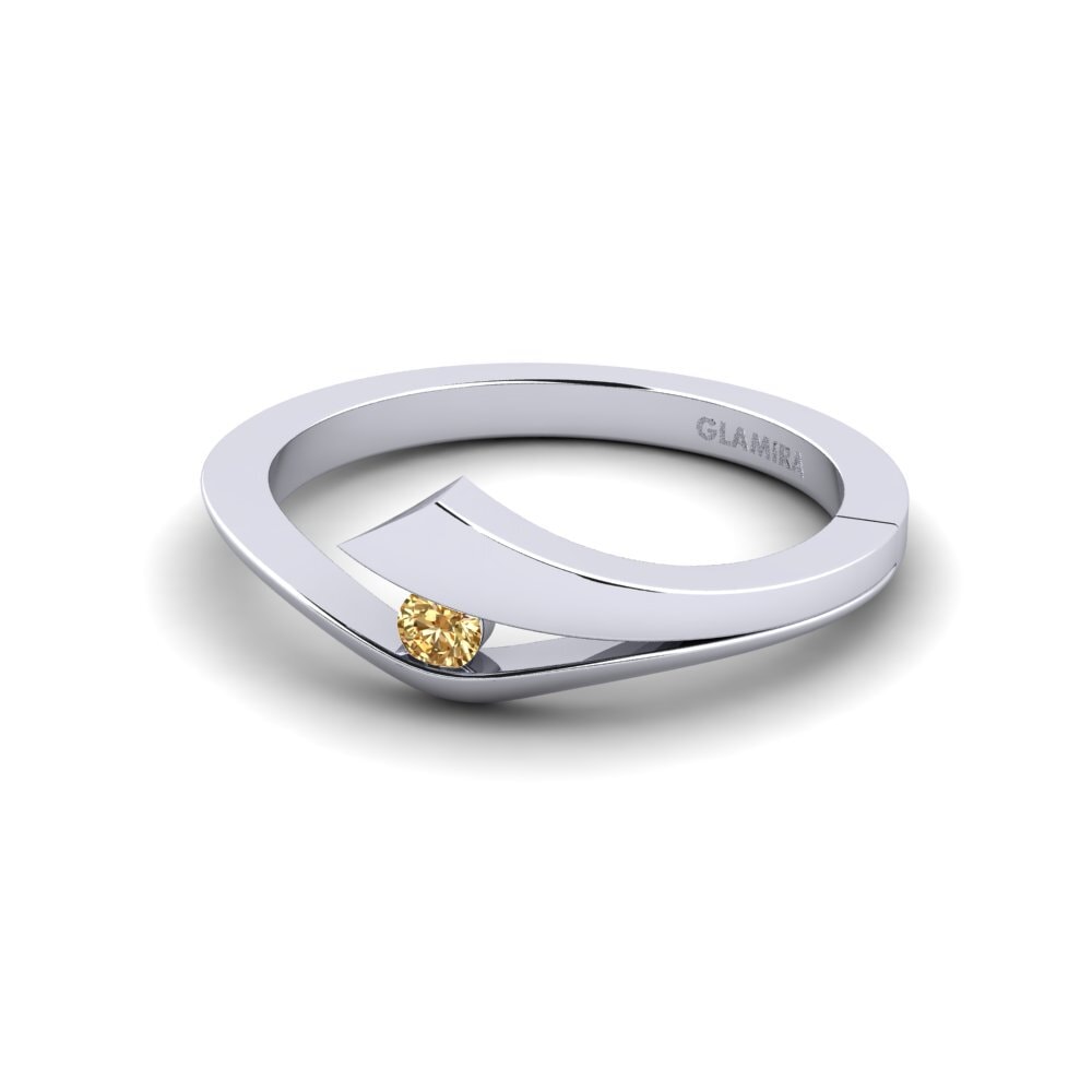 Diamante café Anillo de compromiso Evie