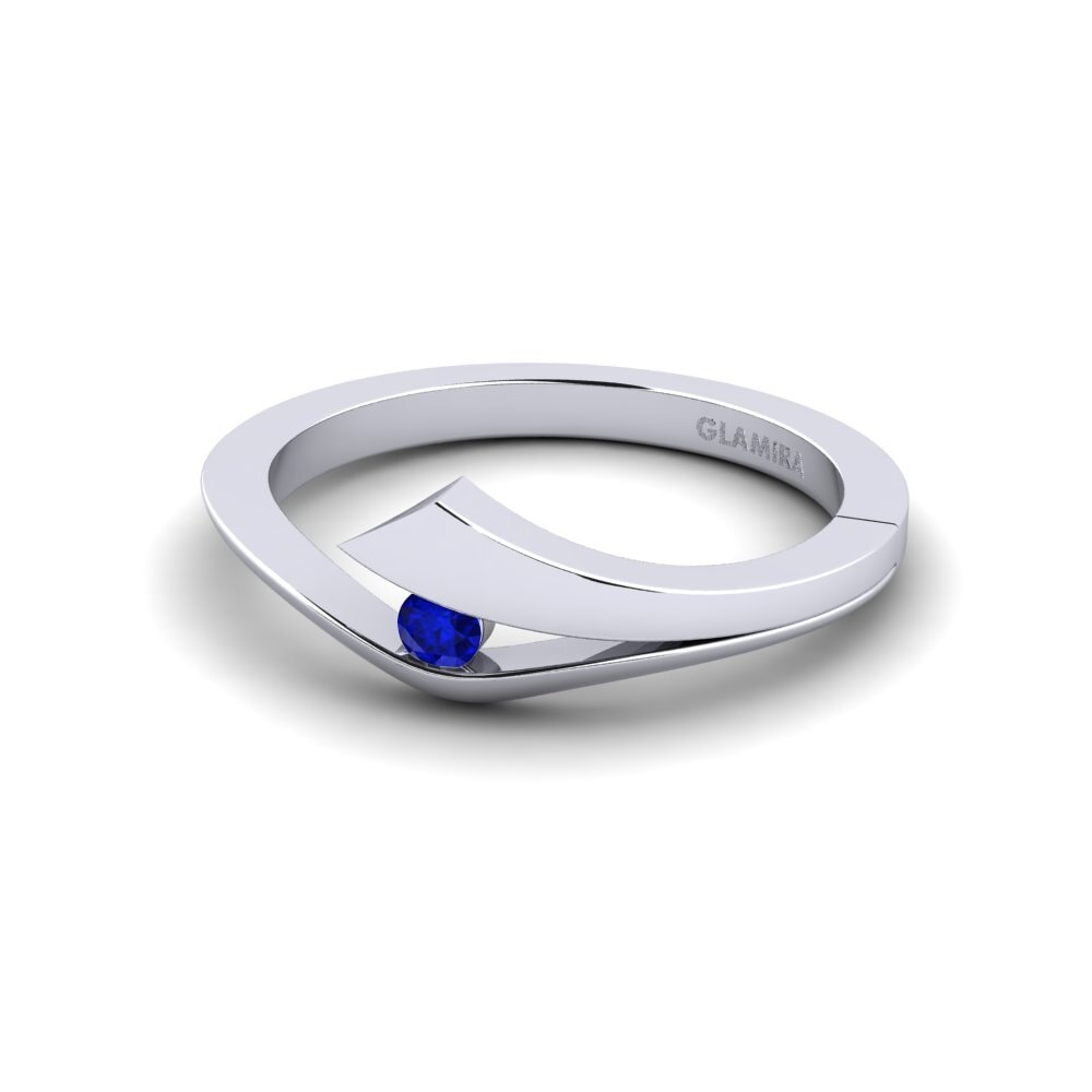 Zafiro Anillo de compromiso Evie