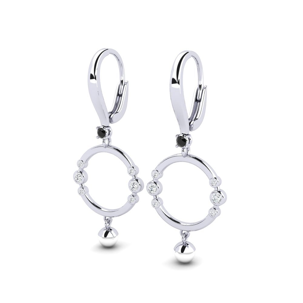 Diamante Negro Pendiente de mujer Realm