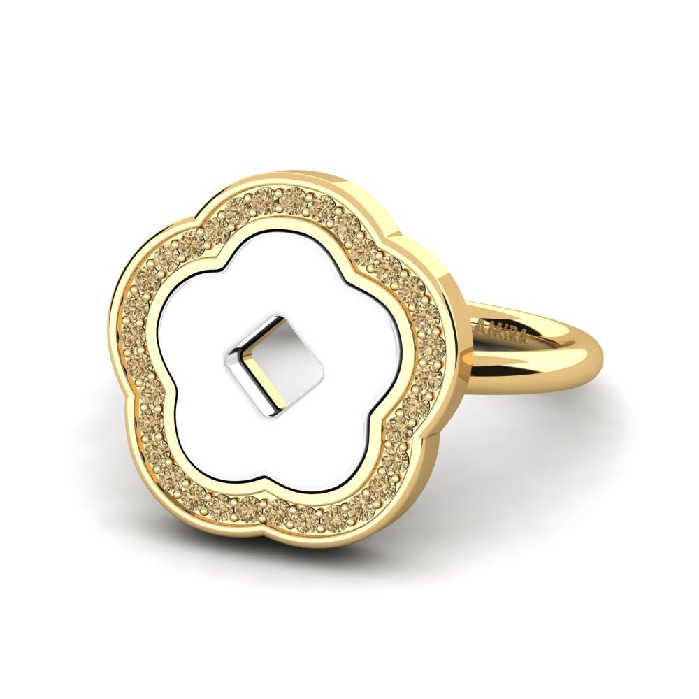 Diamante café Anillo Reardon
