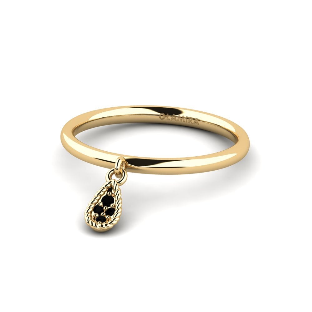 Zafiro negro Anillo Reassanerer