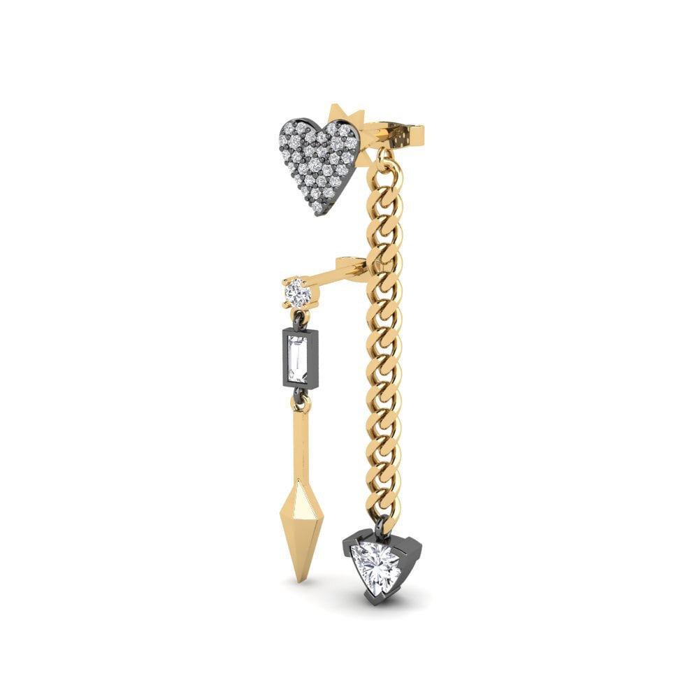 Trillón Diamante Pendiente de mujer Rebelheart SET