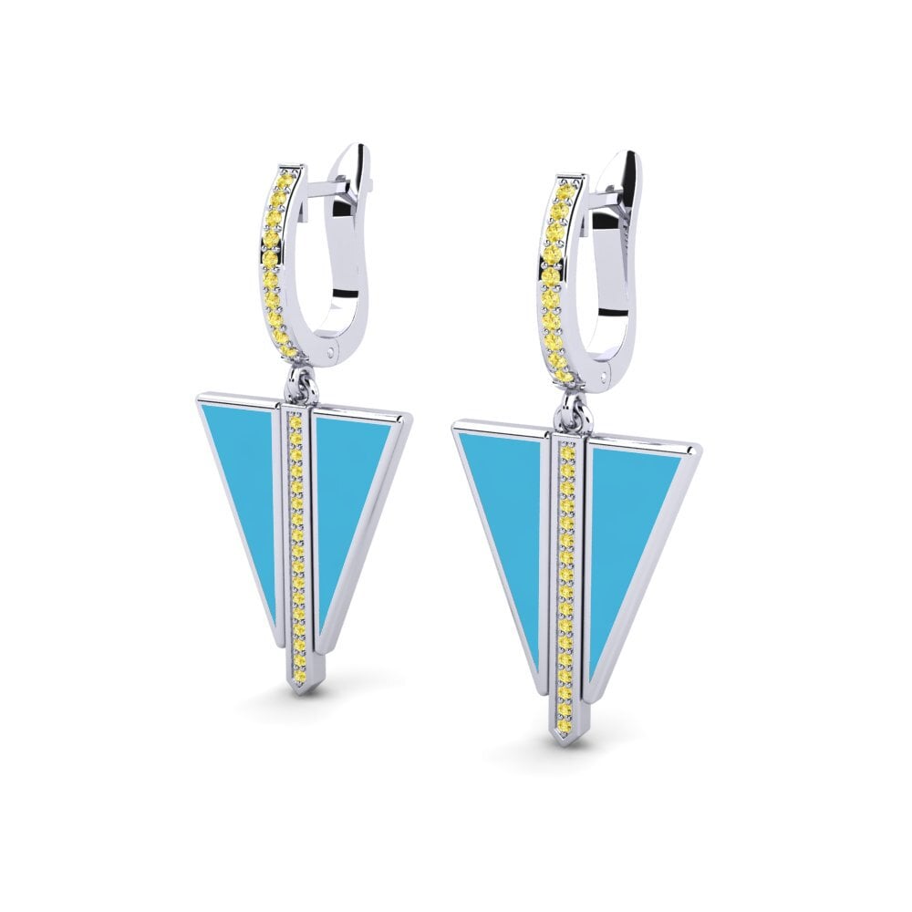 Yellow Sapphire Women's Earring Redbug
