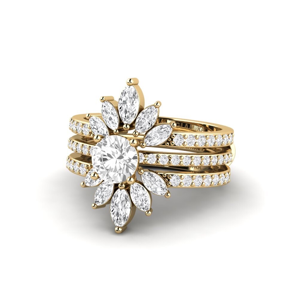 White sapphire Ring Reddos - SET