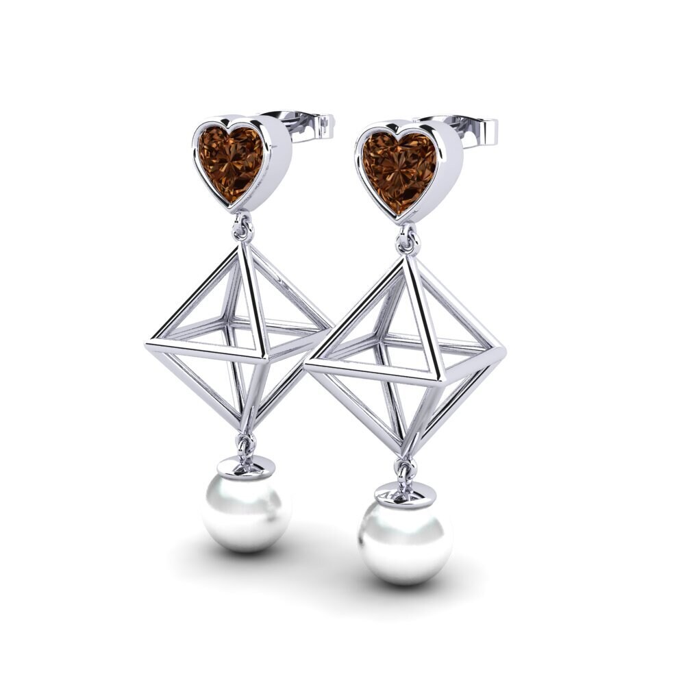 Brown Diamond Women's Earring Refile