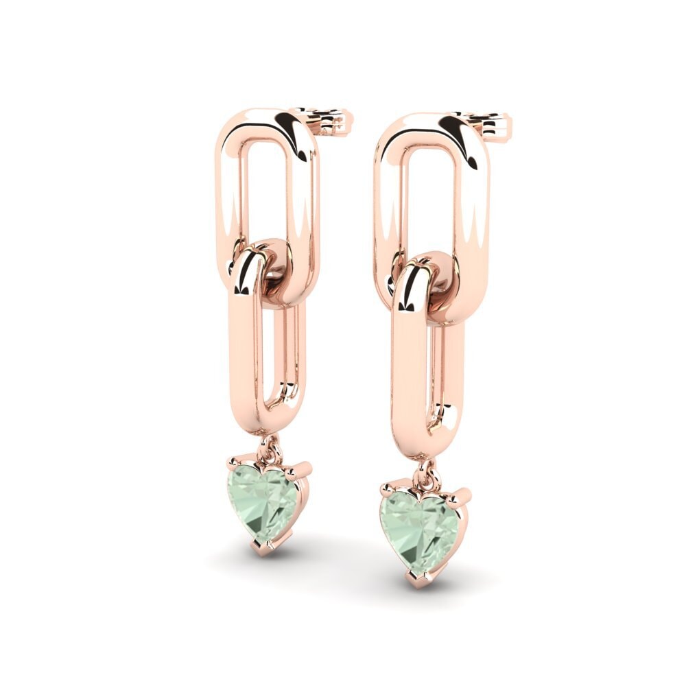 Green Amethyst Women's Earring Refr