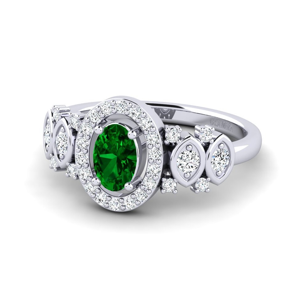 Green Zirconia Women's Ring Regange