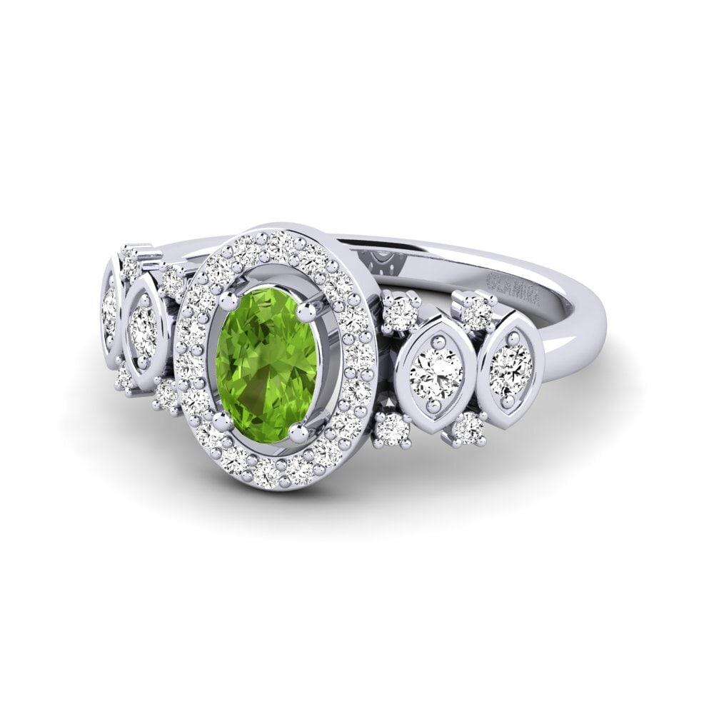 Peridoto Anillo de Mujer Regange