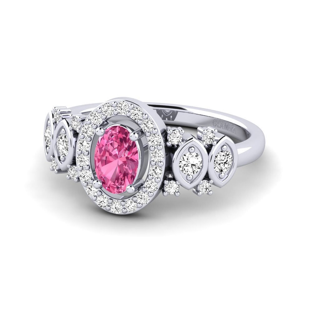 Turmalina rosa Anillo de Mujer Regange