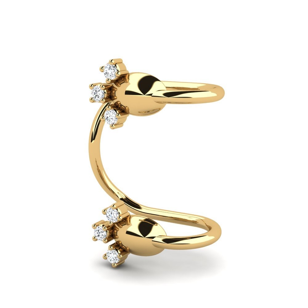 14ct Yellow Gold Zirconia Women's Earring Regine