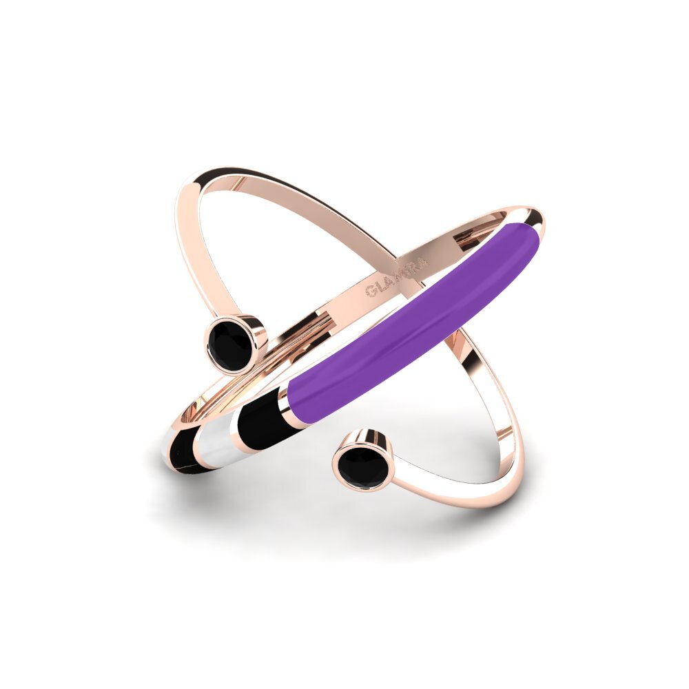 Schwarzer Saphir Ring Regnbu
