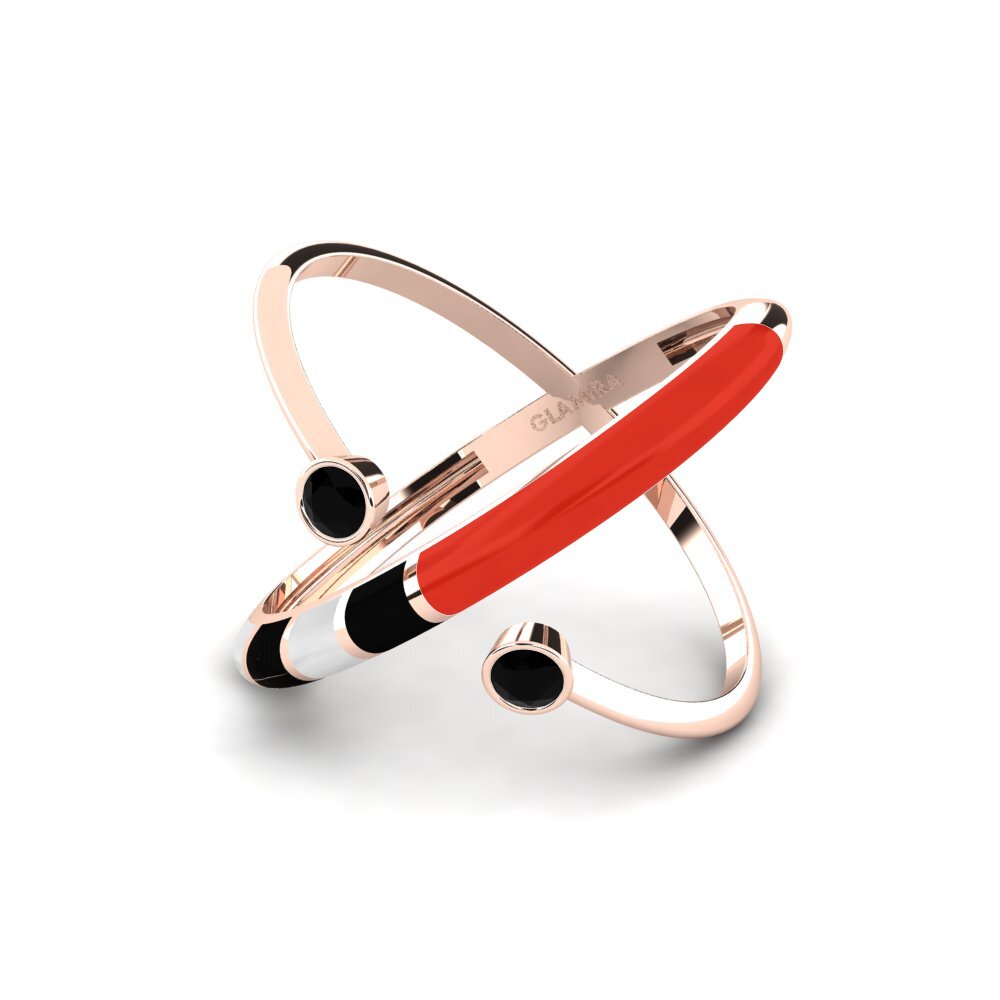 Schwarzer Saphir Ring Regnbu