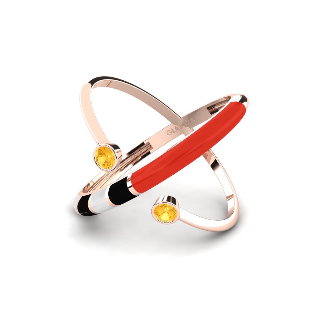 Citrin Ring Regnbu
