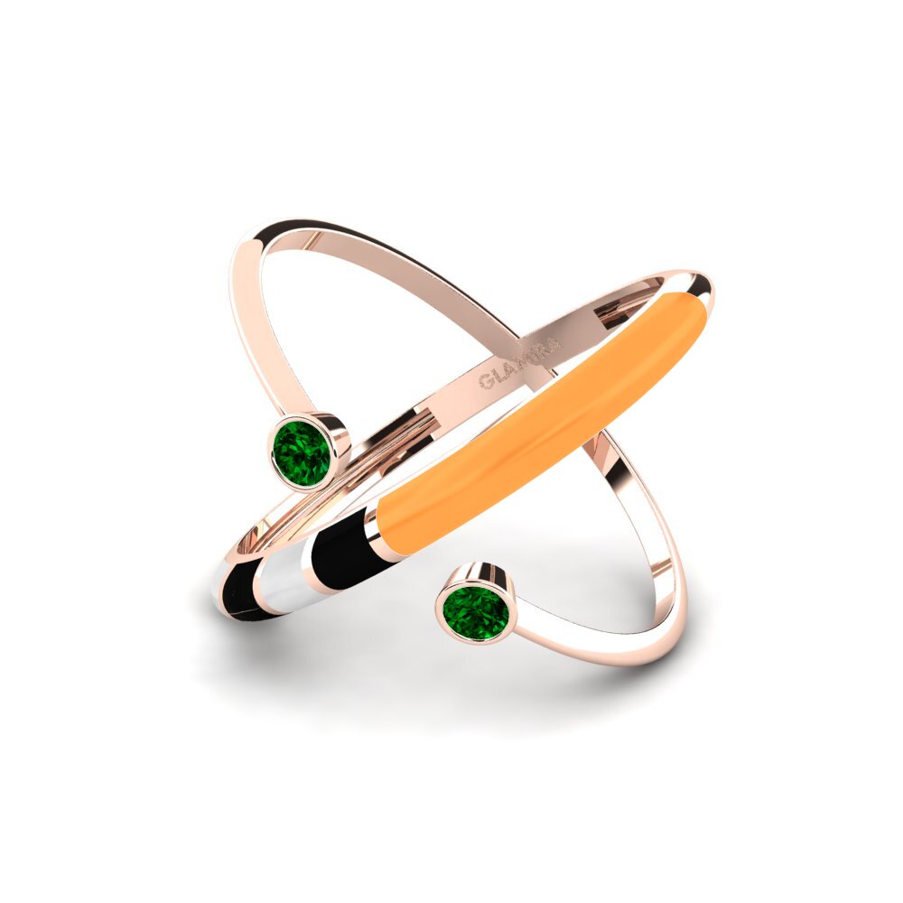 Grüner Zirkonia Ring Regnbu