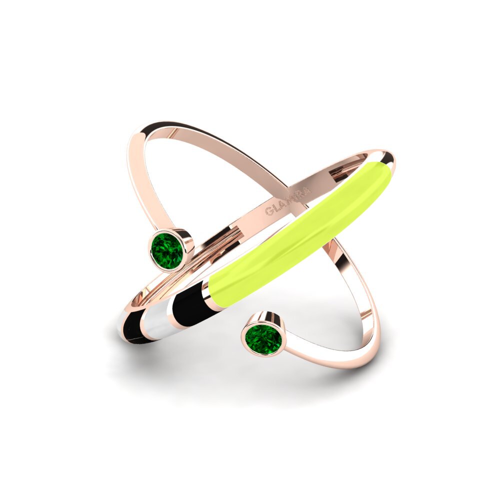 Grüner Zirkonia Ring Regnbu