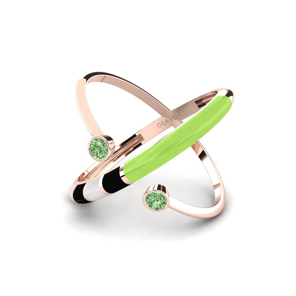 Grüner Diamant Ring Regnbu