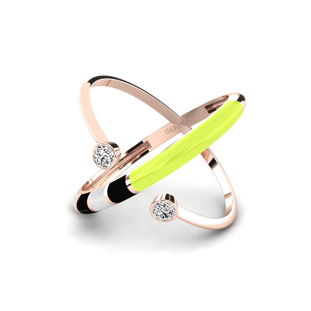 Moissanit Ring Regnbu