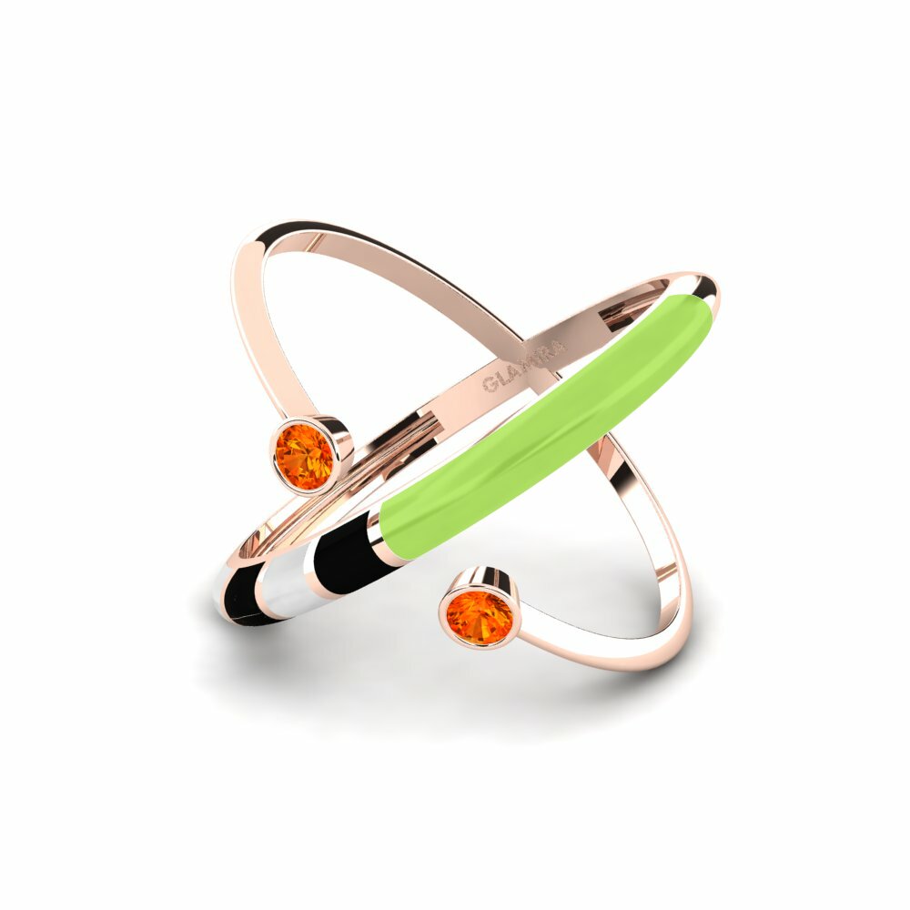 Saphir orange Bague Regnbu