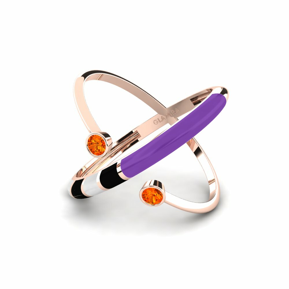 Saphir orange Bague Regnbu