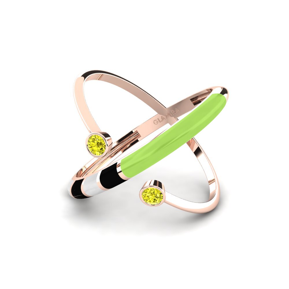 Gelber Diamant Ring Regnbu