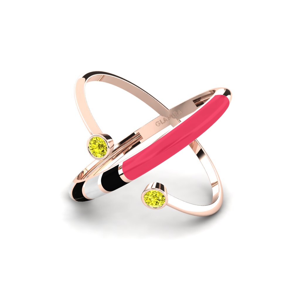 Gelber Diamant Ring Regnbu