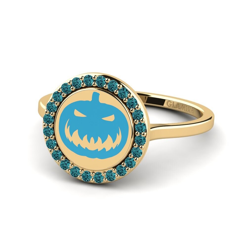 Blauer Diamant Ring Rehwyrg