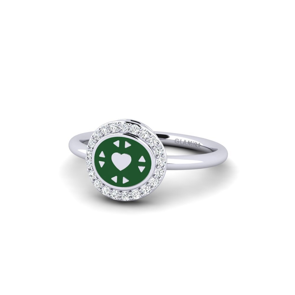 White Silver Ring Reisom