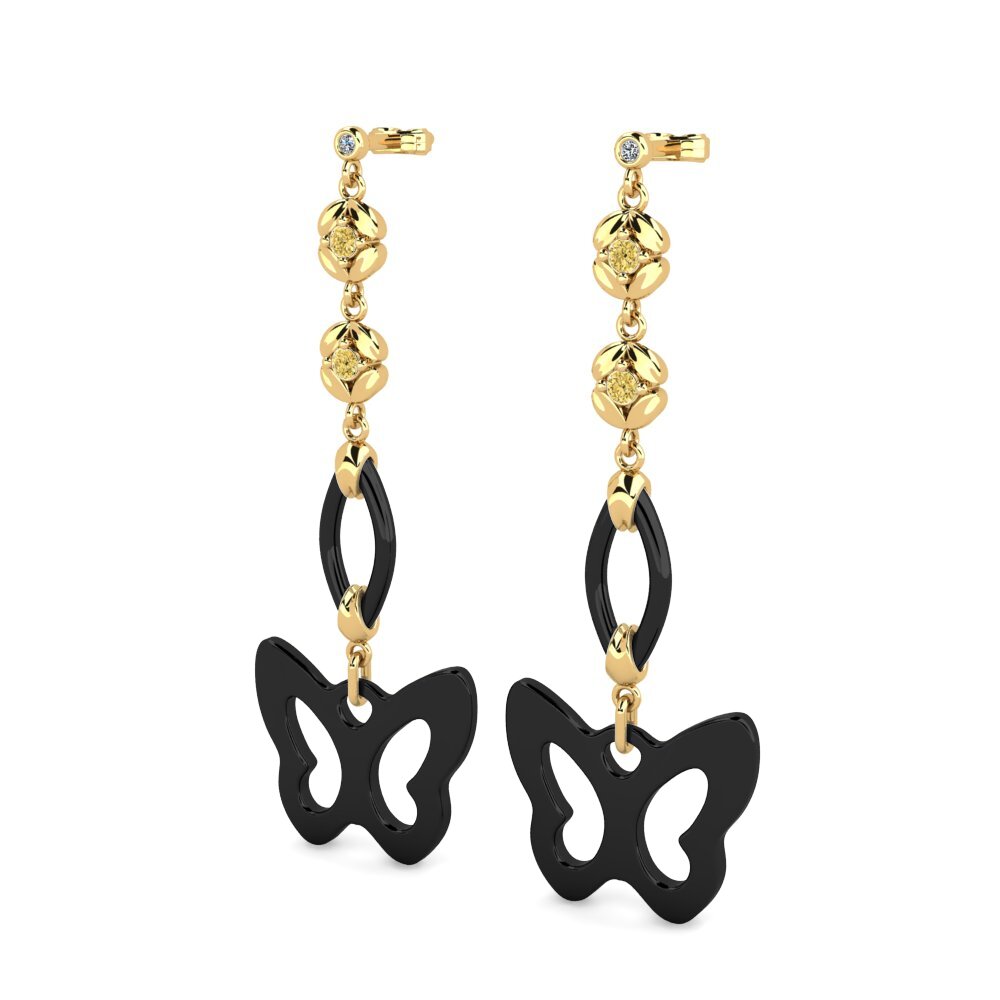 Yellow Diamond Women's Earring Renaldoes