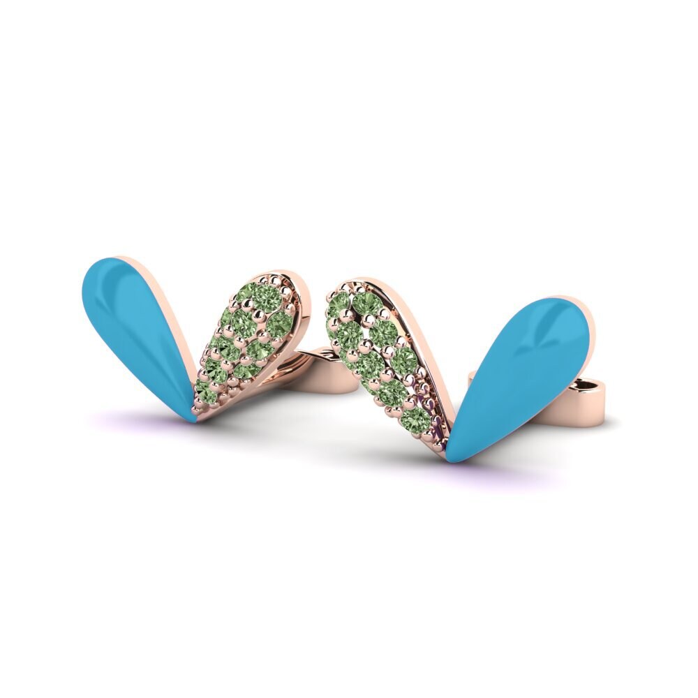 Green Diamond Women's Earring Rencontrer