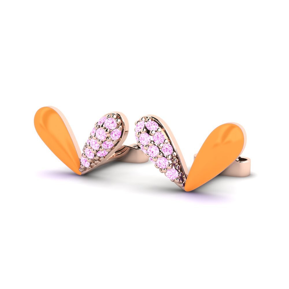 Zaffiro Rosa Orecchino da donna Rencontrer