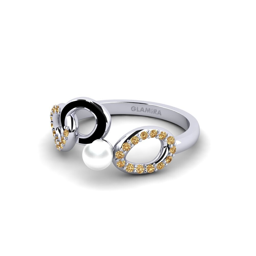 950 Platinum Brown Diamond Ring Renmen