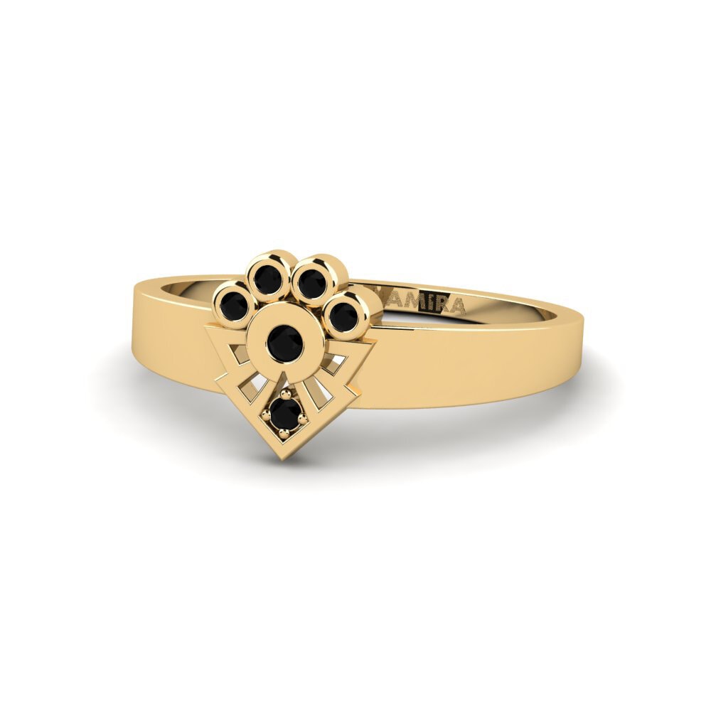 Zafiro negro Anillo Resbye