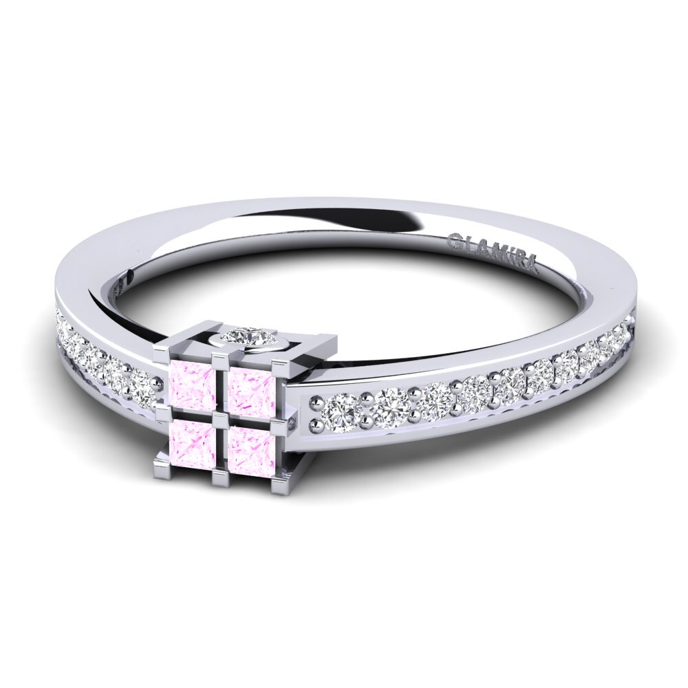 Pink Sapphire Engagement Ring Resi