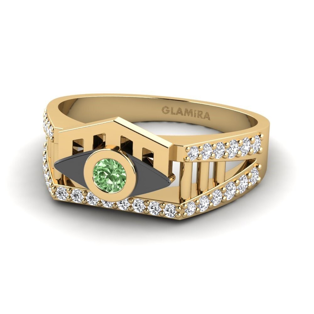 Diamante Verde Anel Restesig