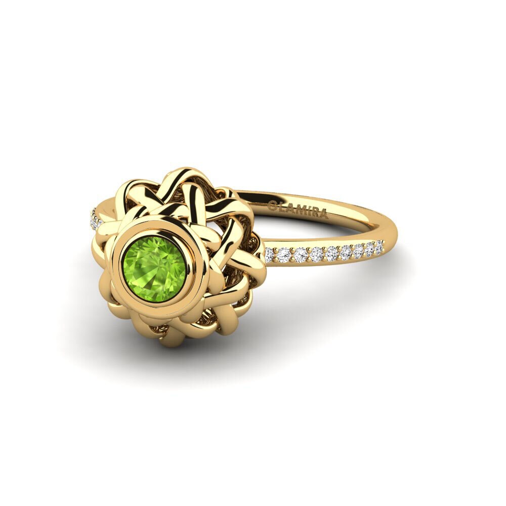 Peridoto Anillo de compromiso Retha