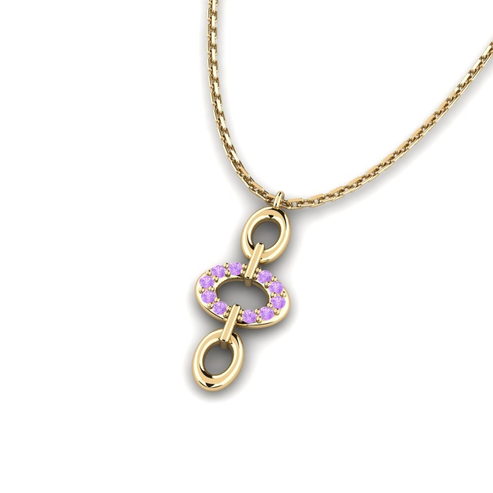 Amethyst Women's Necklace Reti